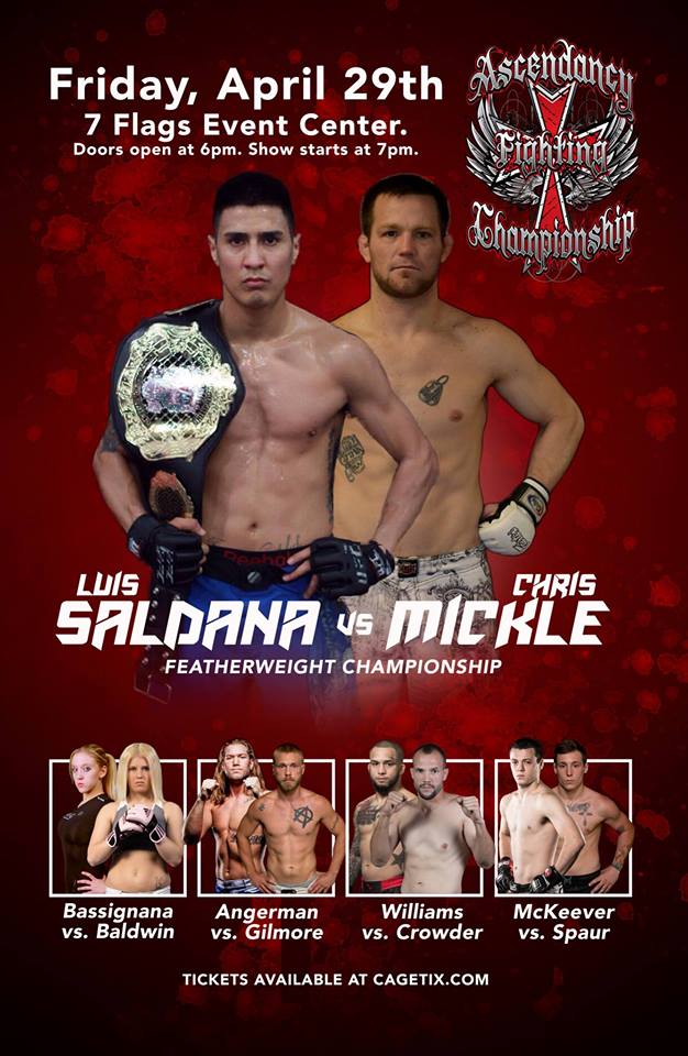 AFC #9 Ascendancy Fighting Championship 2016 Des Moines Iowa MMA Show