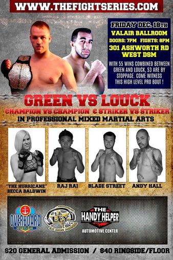 The Fight Series Des Moines Iowa MMA Brian Green Fight Card